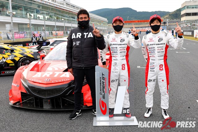 GT500クラス優勝 #8 ARTA NSX-GT（鈴木亜久里 監督/野尻智紀/福住仁嶺）